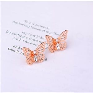 🦋 Butterfly Crystal Earrings 🦋